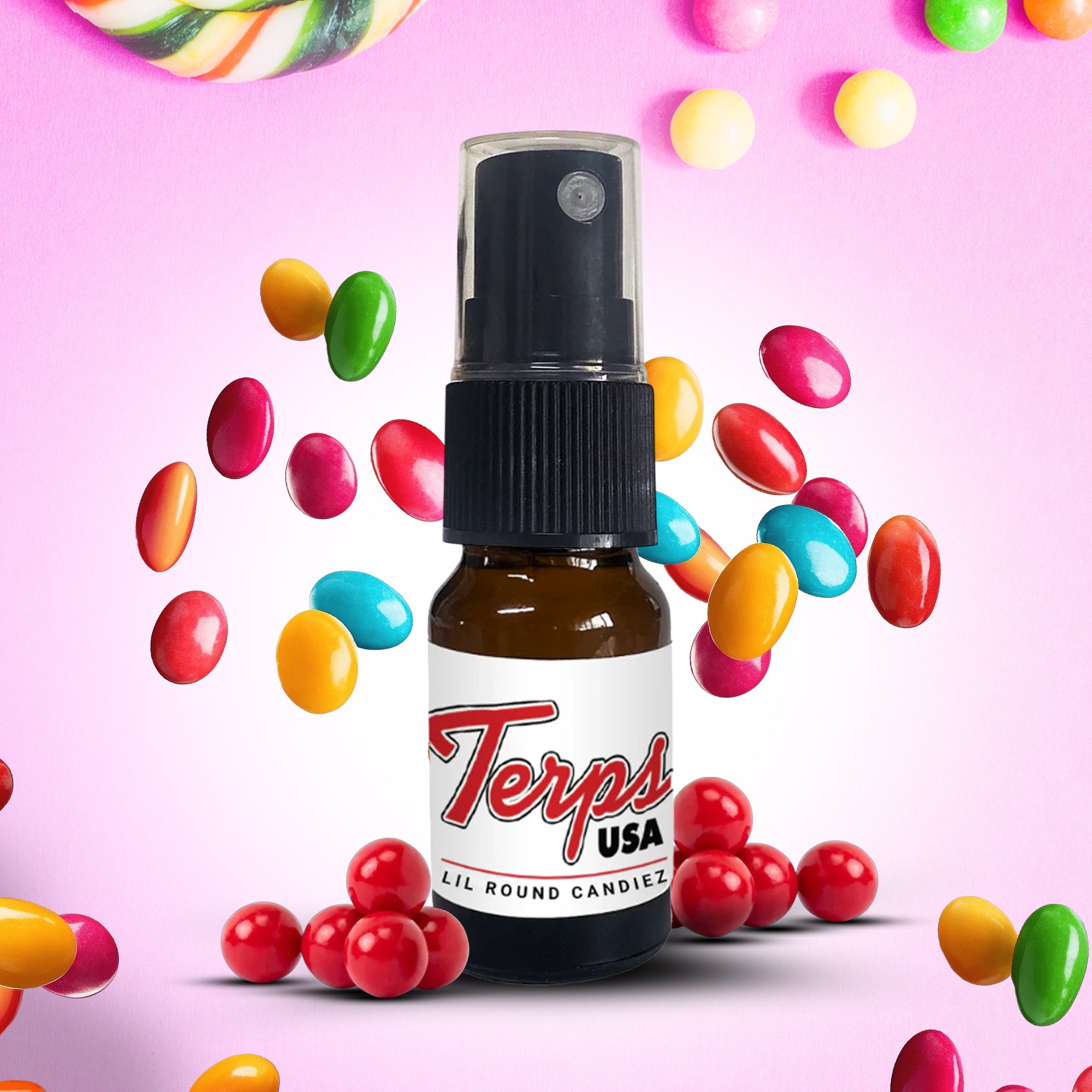 rounds vape juice Lil Round Candiez Terp Spray for Weed