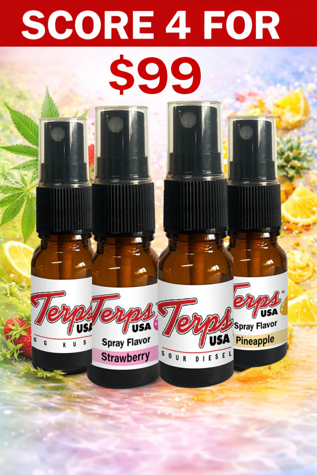 Score 4 10ml Sprays