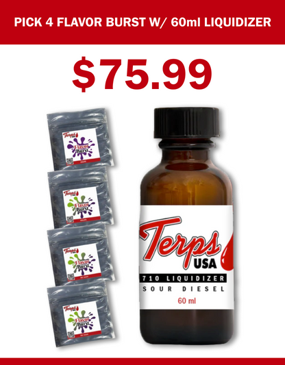 60ml Liquidizer + Choice of 4 Flavor Burst